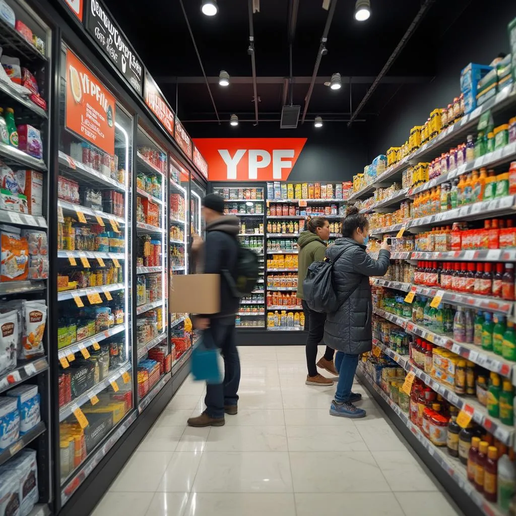 Interior de tienda YPF Full