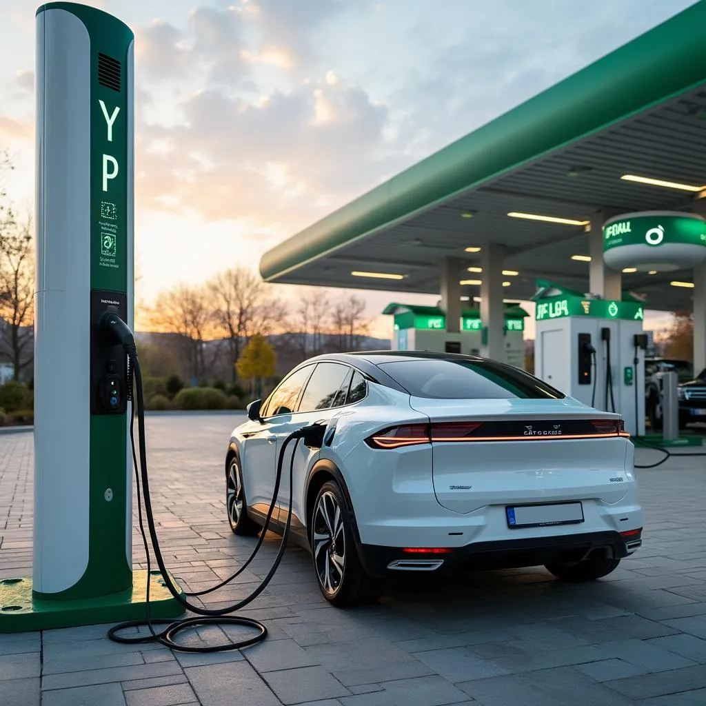 Punto de carga para vehículos eléctricos