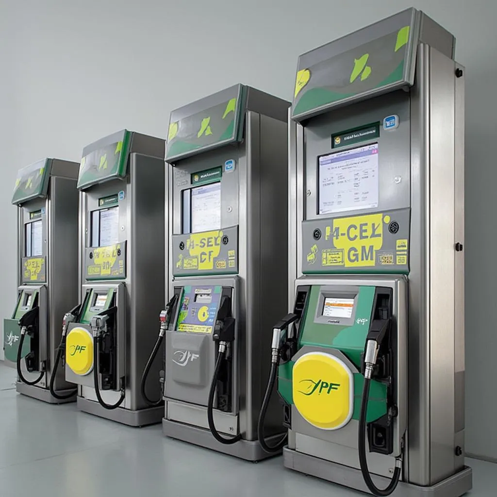 Diferentes tipos de combustible YPF
