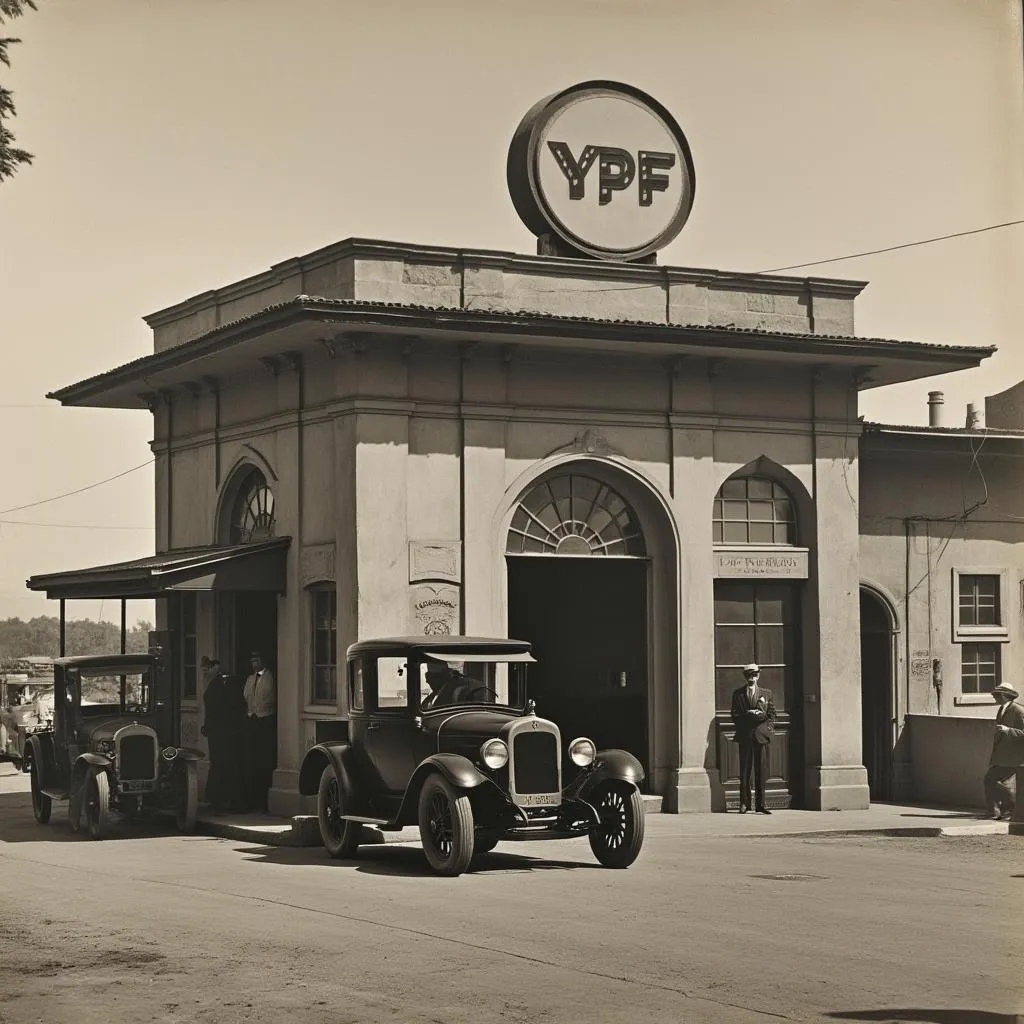Fotografía histórica de YPF