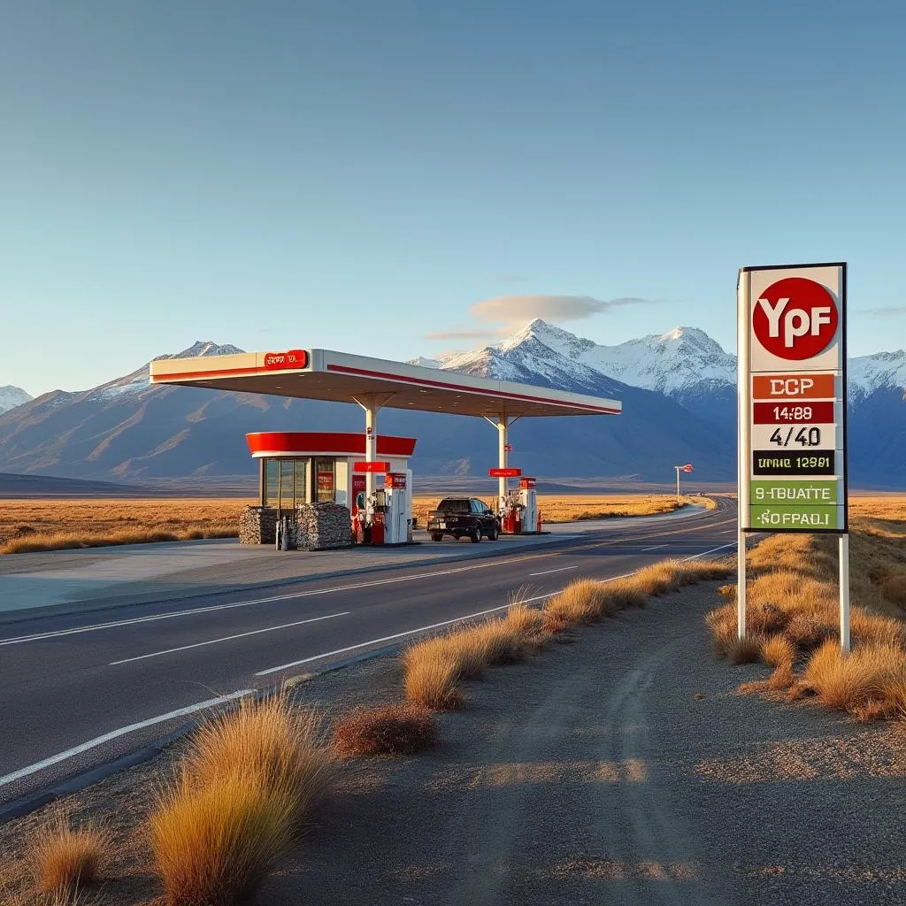 Estación YPF en Ruta 40
